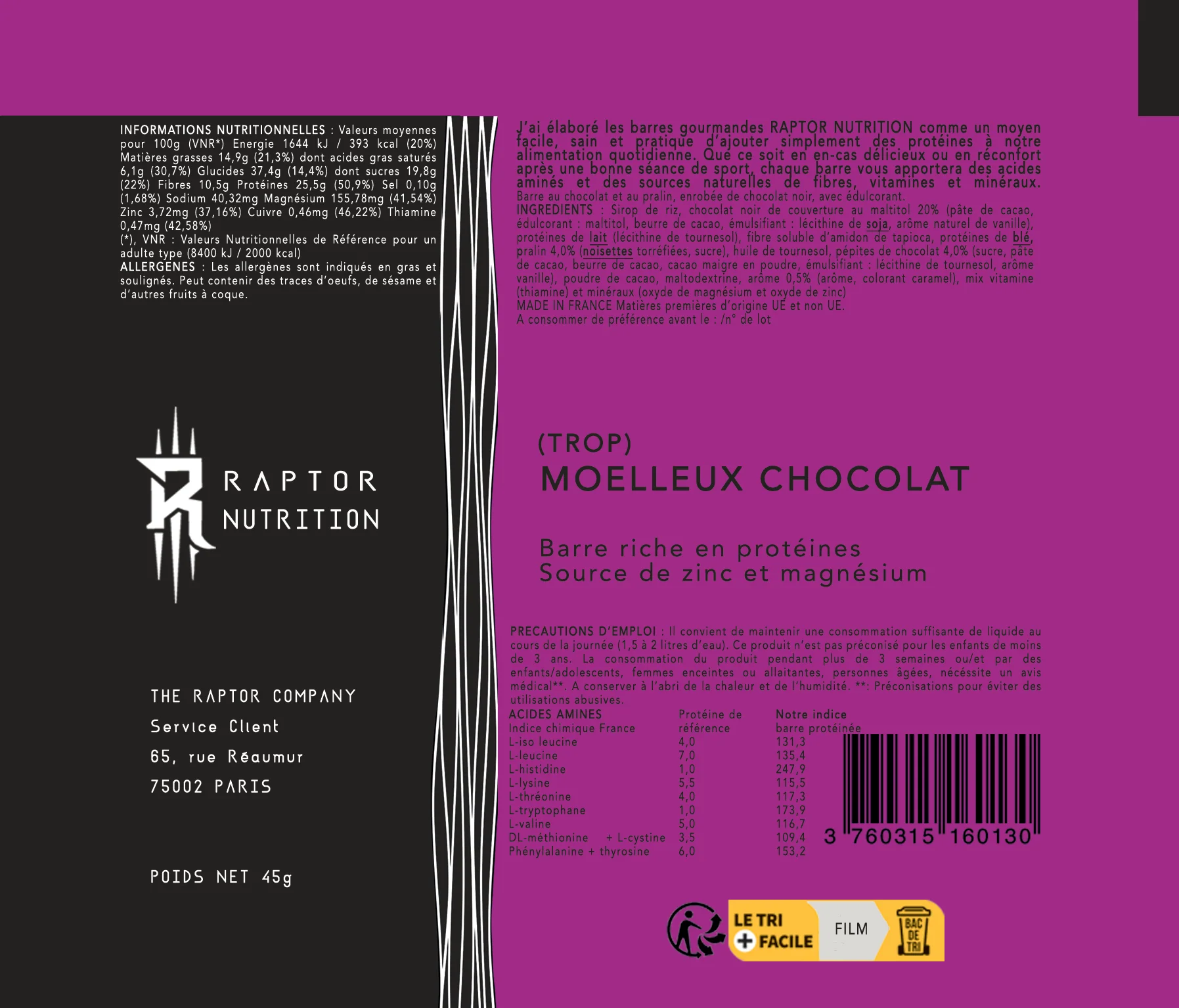 (Trop) Moelleux Chocolat Praliné - 12 Barres Protéinées - Image 4