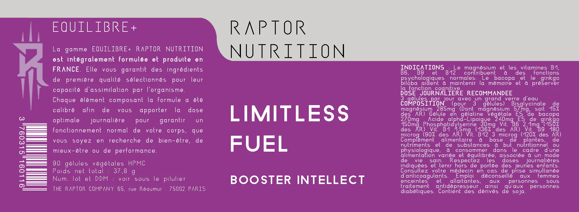 Limitless Fuel - Concentration, Mémoire, Performance Mentale - Image 4